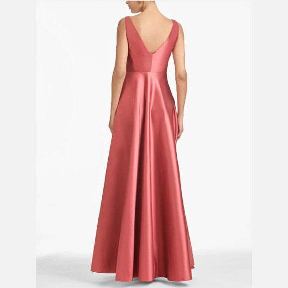 Sachin & Babi Womens Size 6 Jess Pink Red Jeweled Formal Long Gown Maxi Dress - Picture 6 of 15